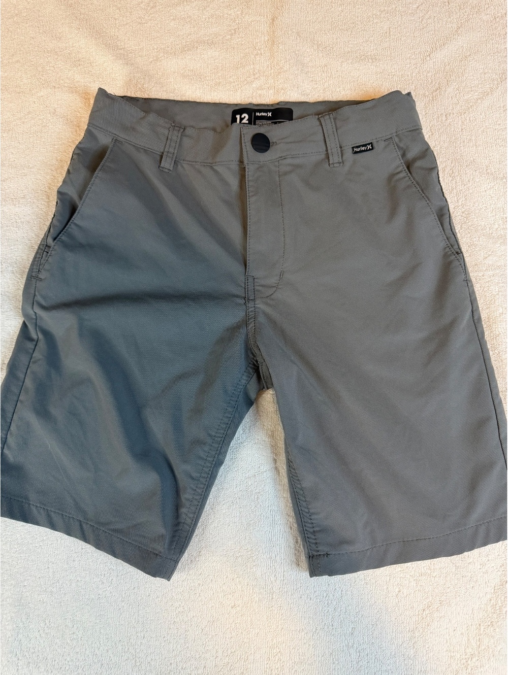 Hurley Men's Gray Chino Shorts Size 12 - #1282
